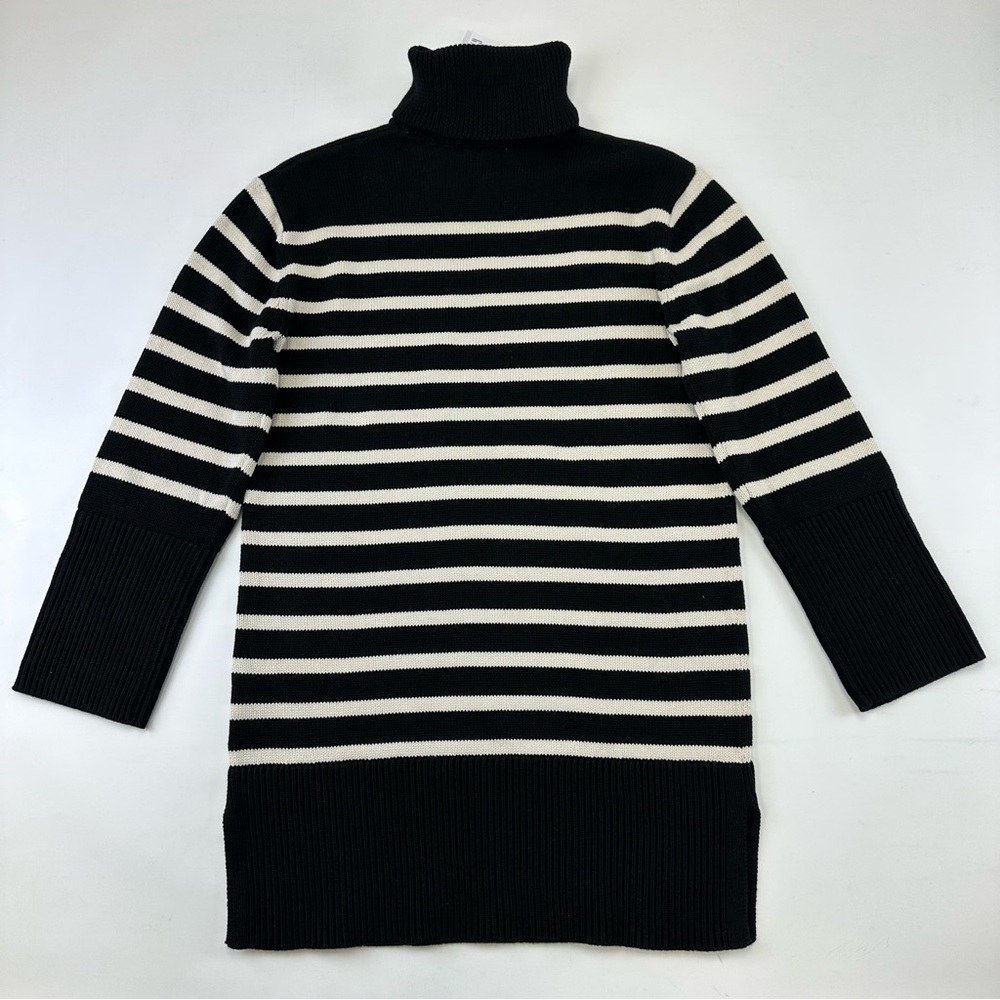 Gap NEW cotton turtleneck sweater dress Size XS relaxed fit stripes